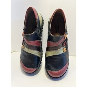 Spring Step Women’s Slip on Shoes Black Multi Color sz Eu 36 Us 5.5-6